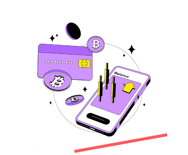 دفع رقمي باستخدام هاتف ذكي مع عملات بيتكوين